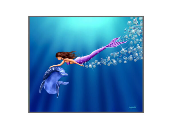 Bubbly Mermaid Print - Image 2