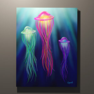 Dancing Jellyfish Canvas